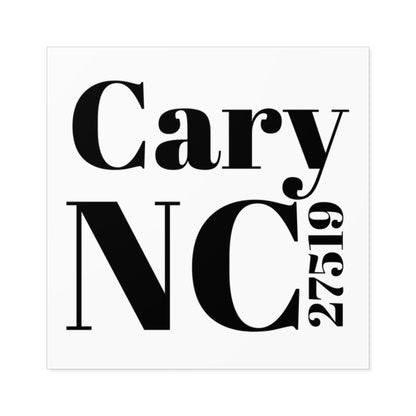 Cary, NC 27519 Sticker