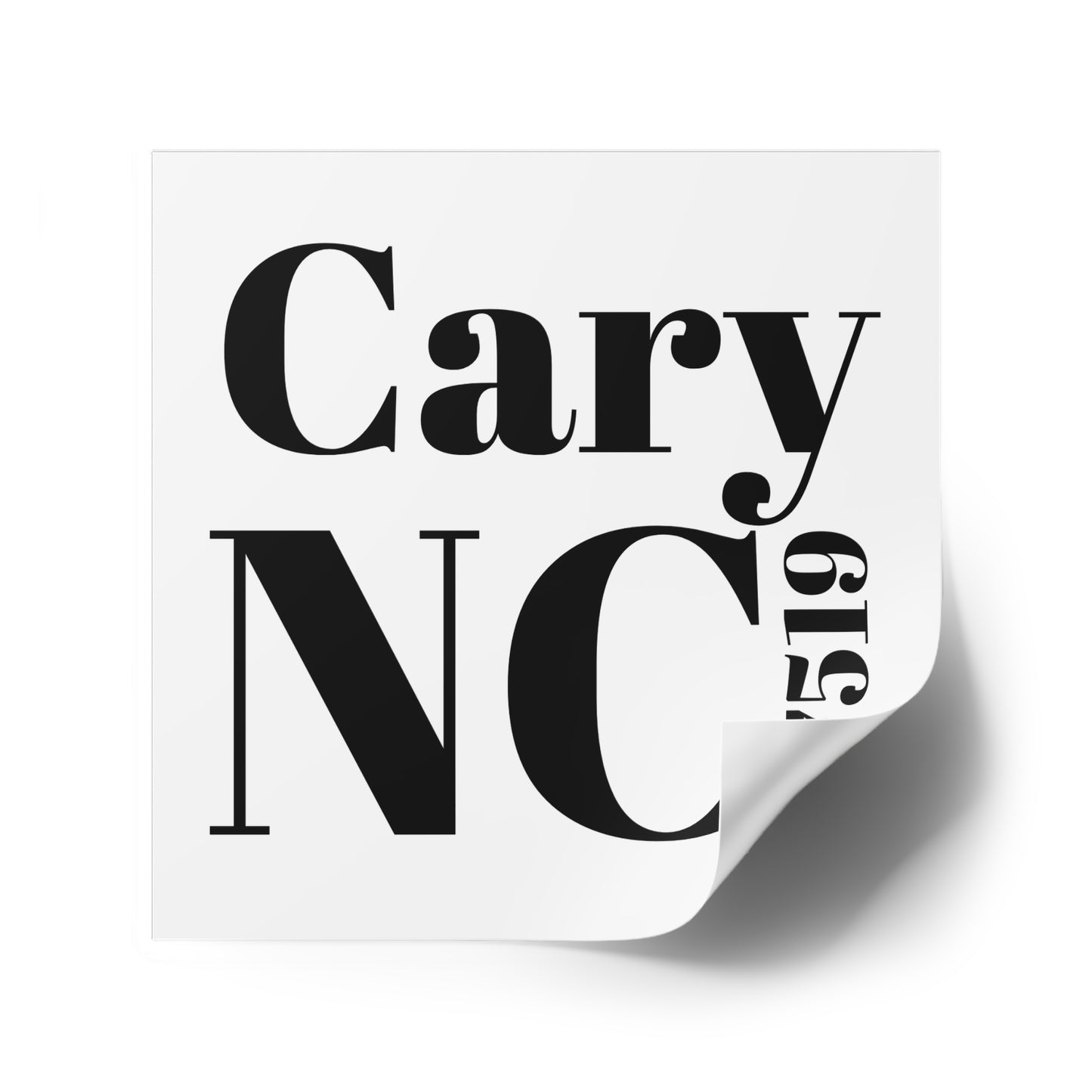 Cary, NC 27519 Sticker