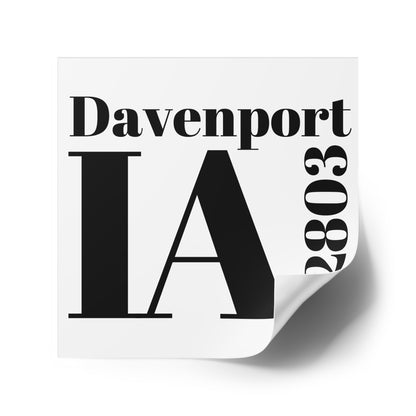 Davenport, IA 52803 Sticker