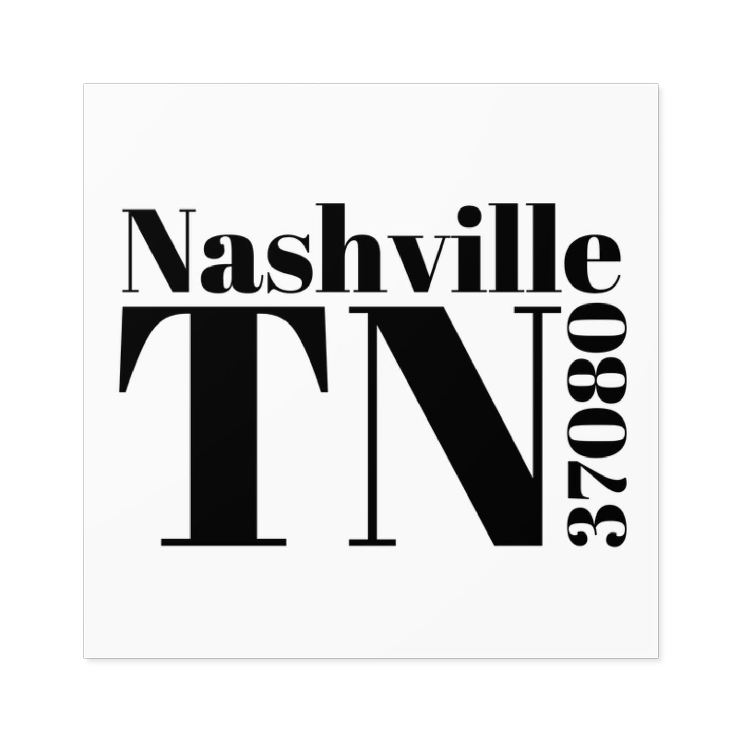 Nashville, TN 37080 Sticker