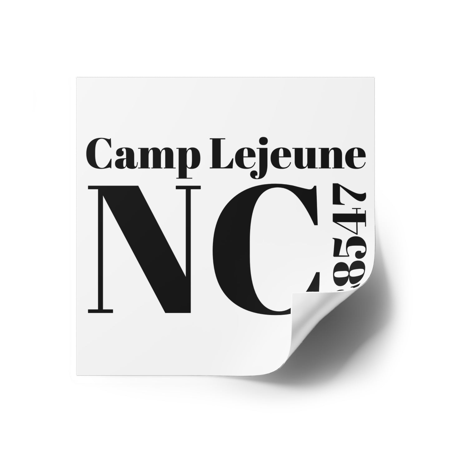 Camp Lejeune, NC 28547 Sticker