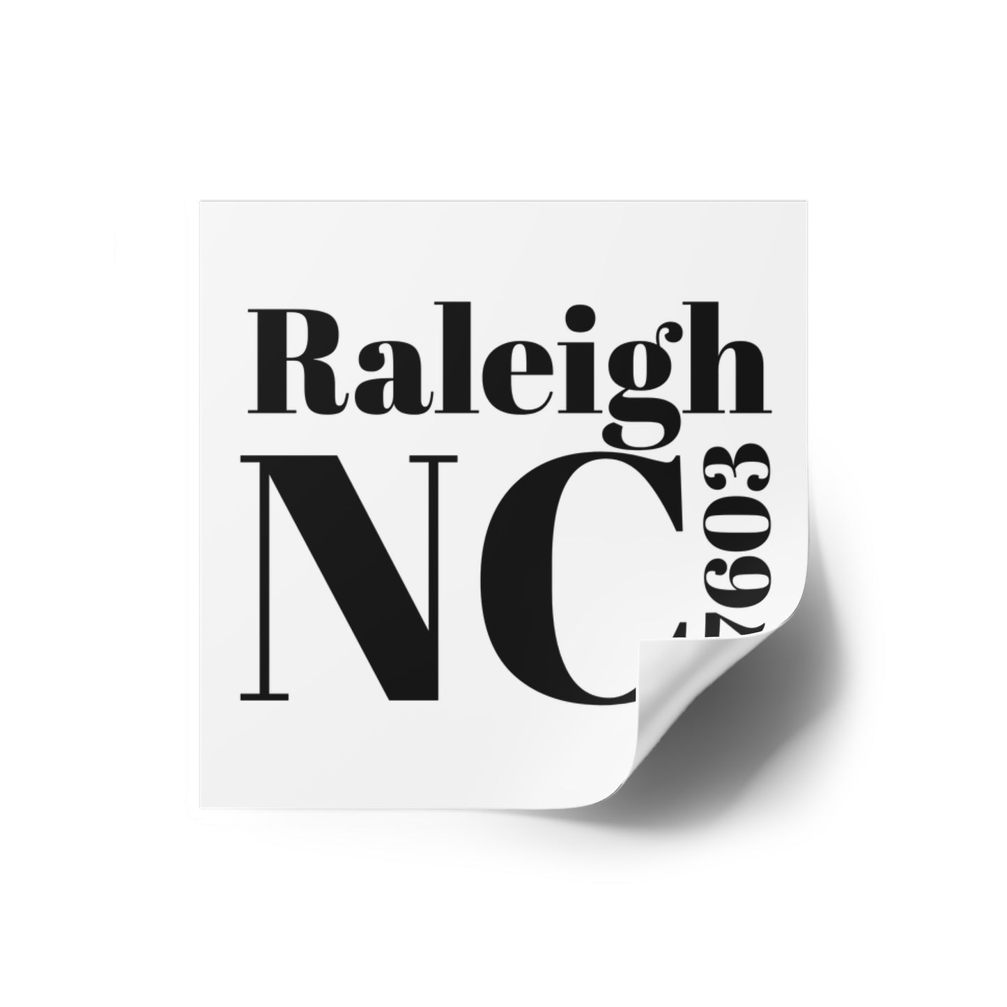 Raleigh, NC 27603 Sticker