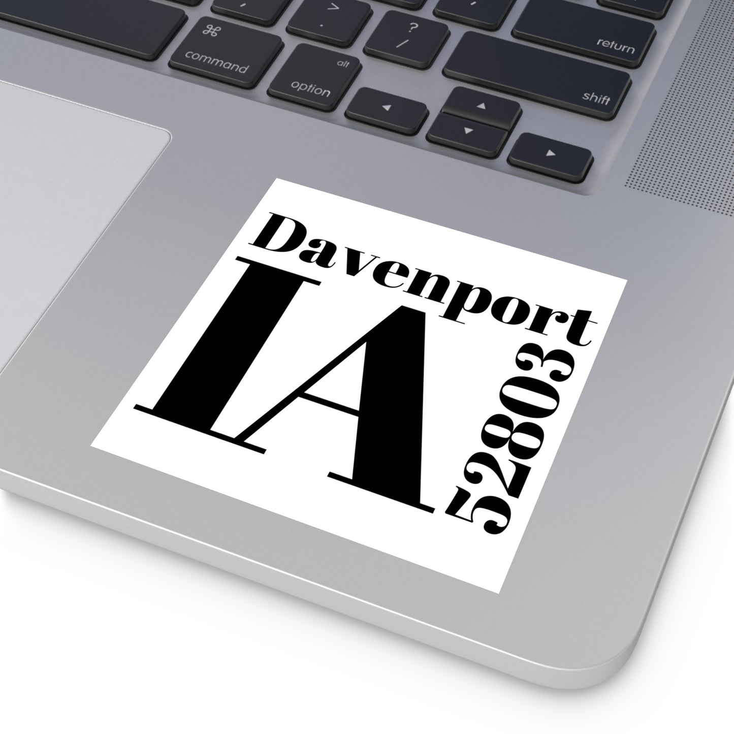 Davenport, IA 52803 Sticker