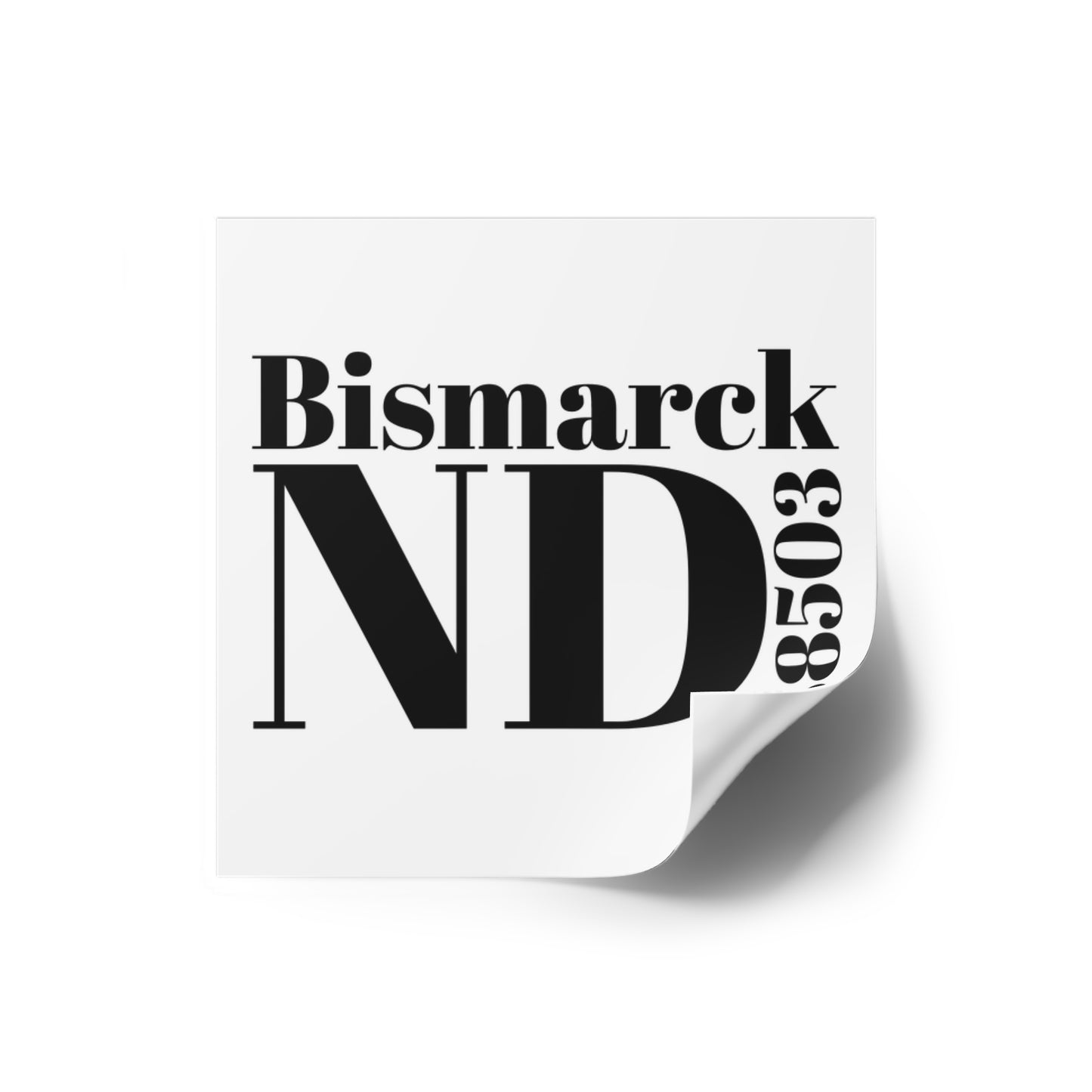 Bismarck, ND 58503 Sticker