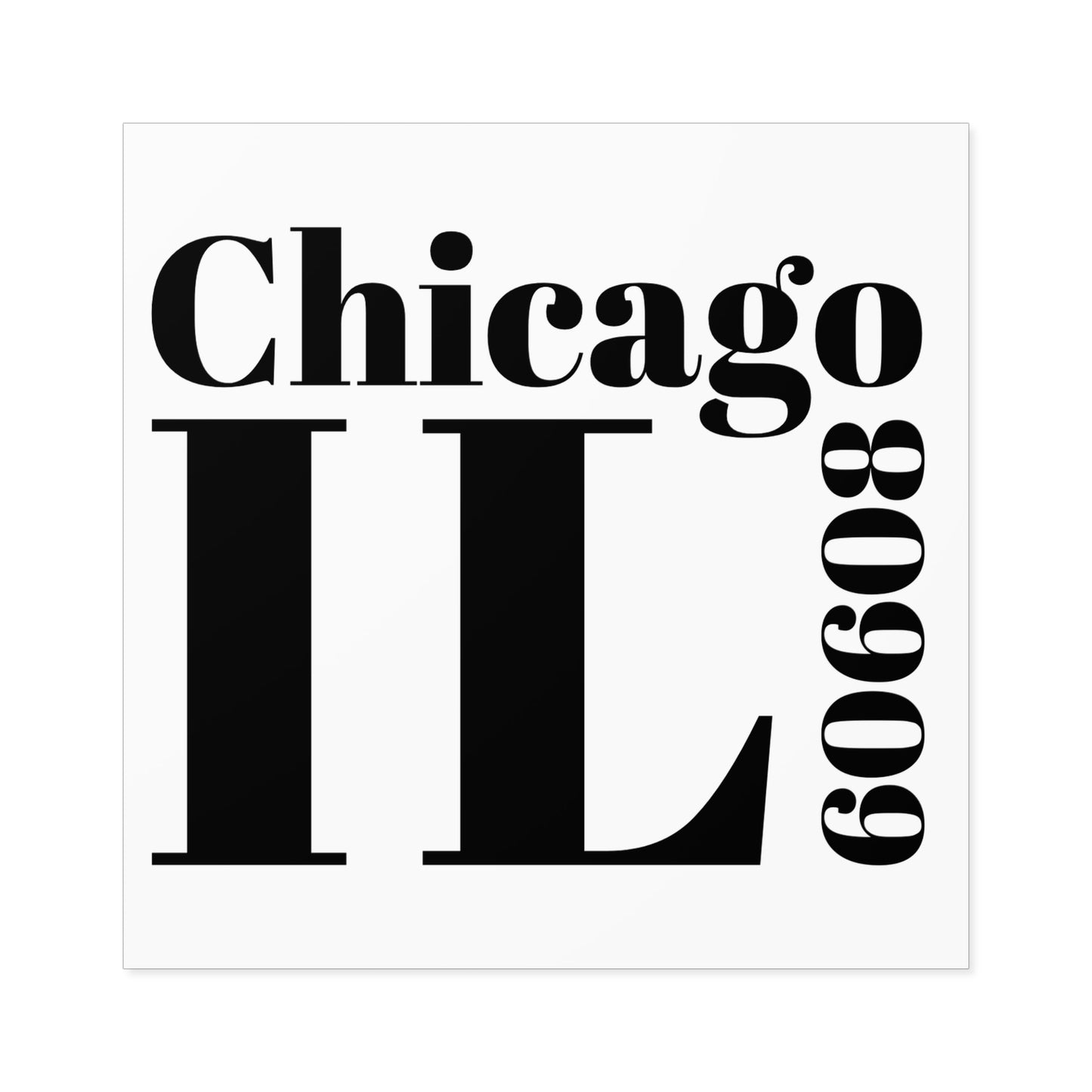 Chicago, IL 60608 Sticker