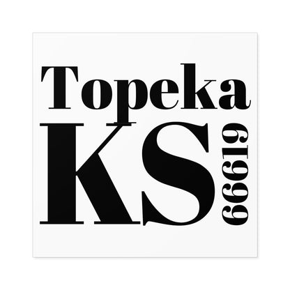 Topeka, KS 66619 Sticker