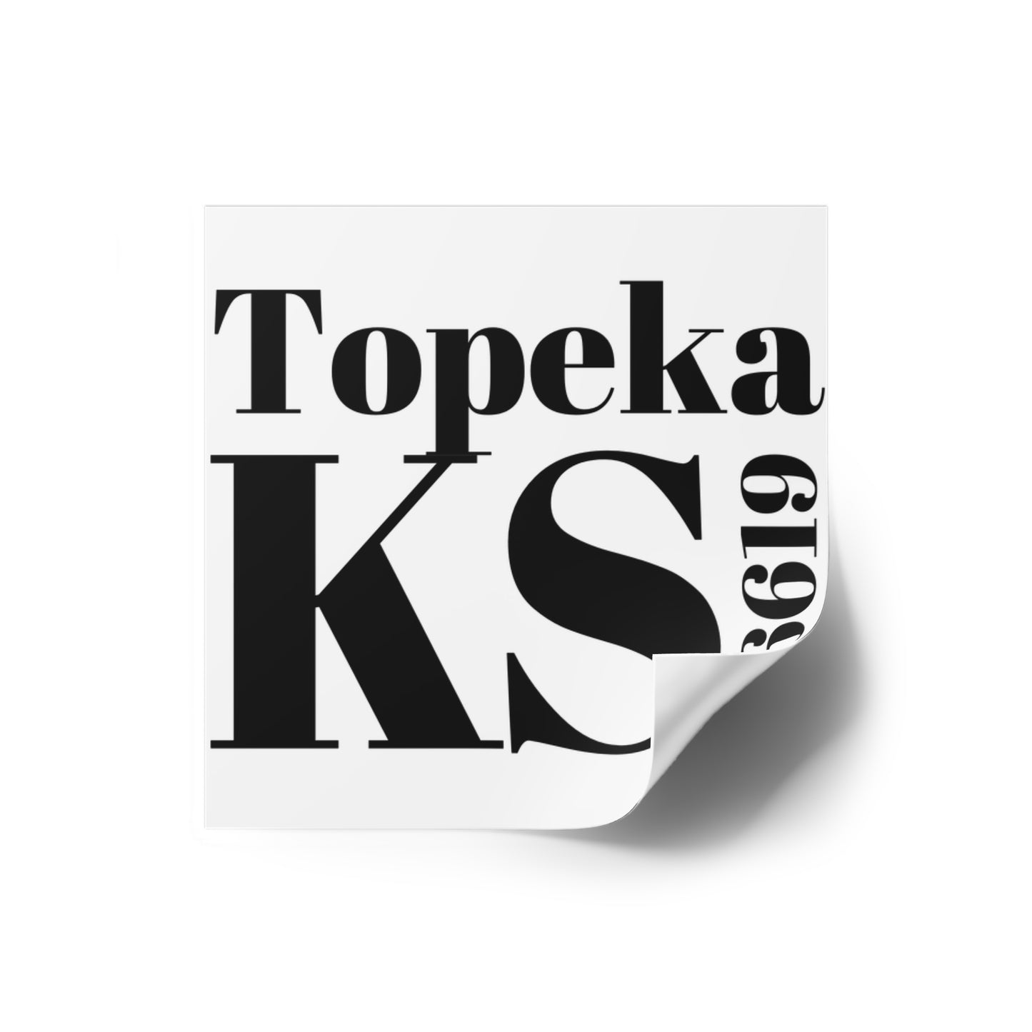 Topeka, KS 66619 Sticker