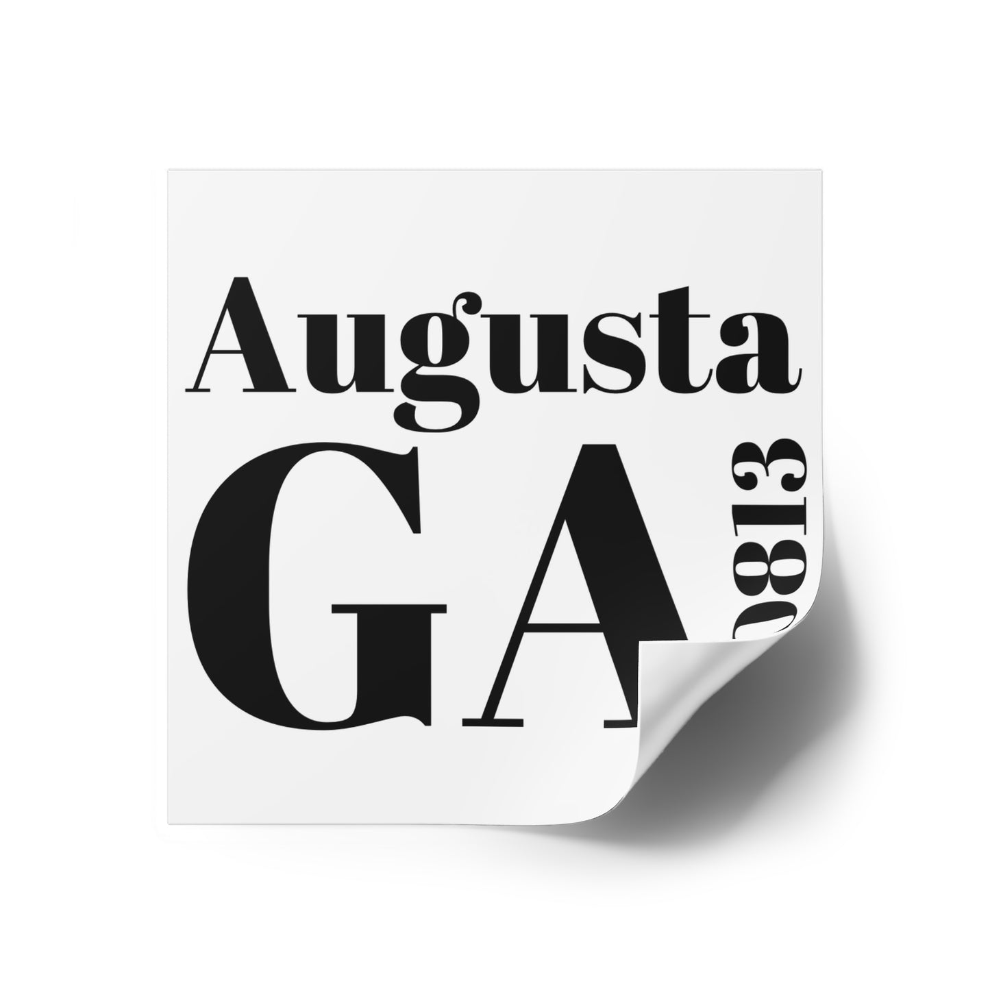 Augusta, GA 30813 Sticker