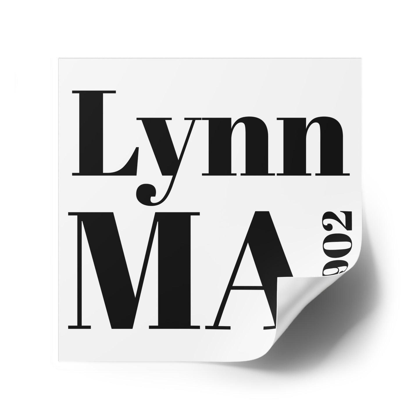 Lynn, MA 01902 Sticker