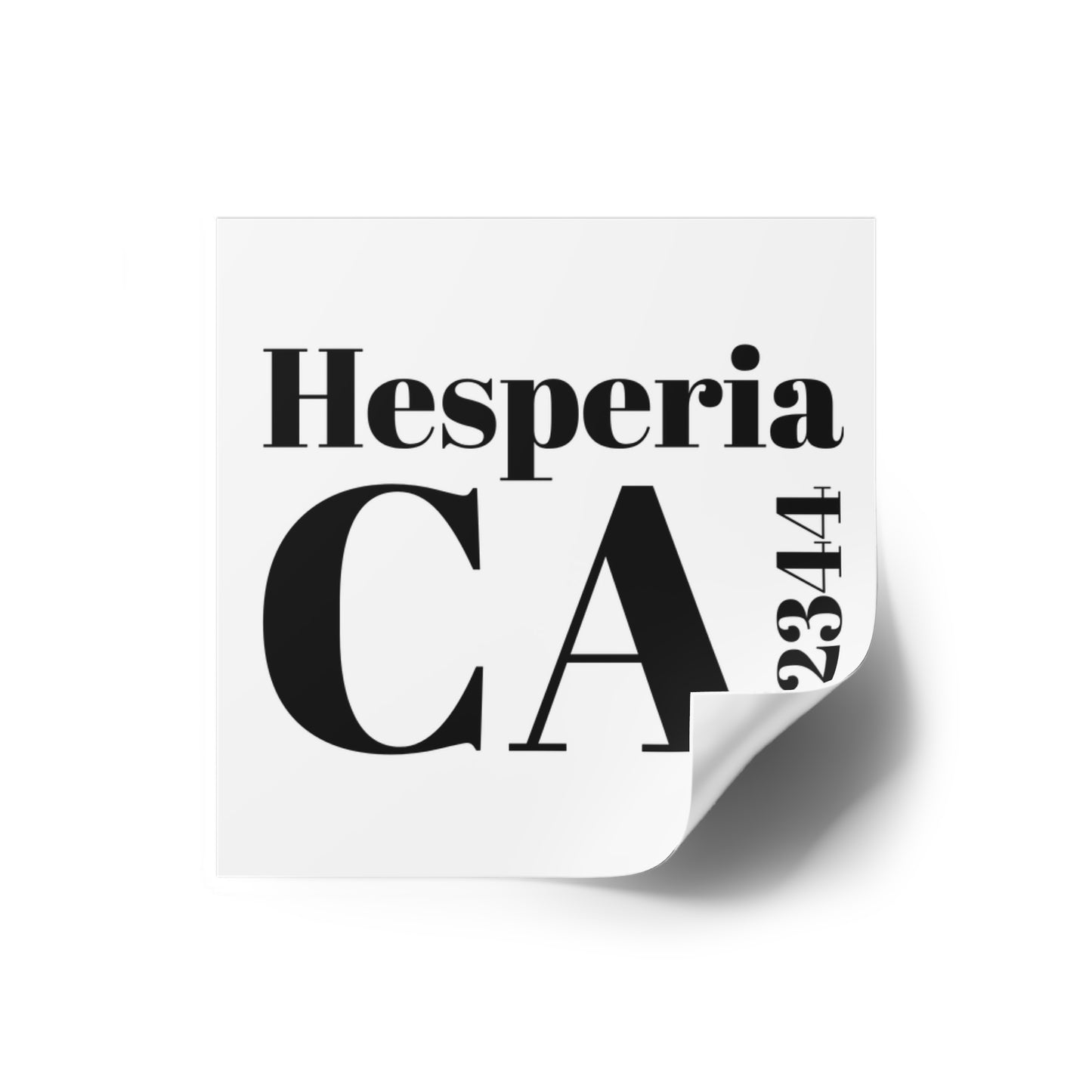 Hesperia, CA 92344 Sticker