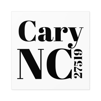 Cary, NC 27519 Sticker