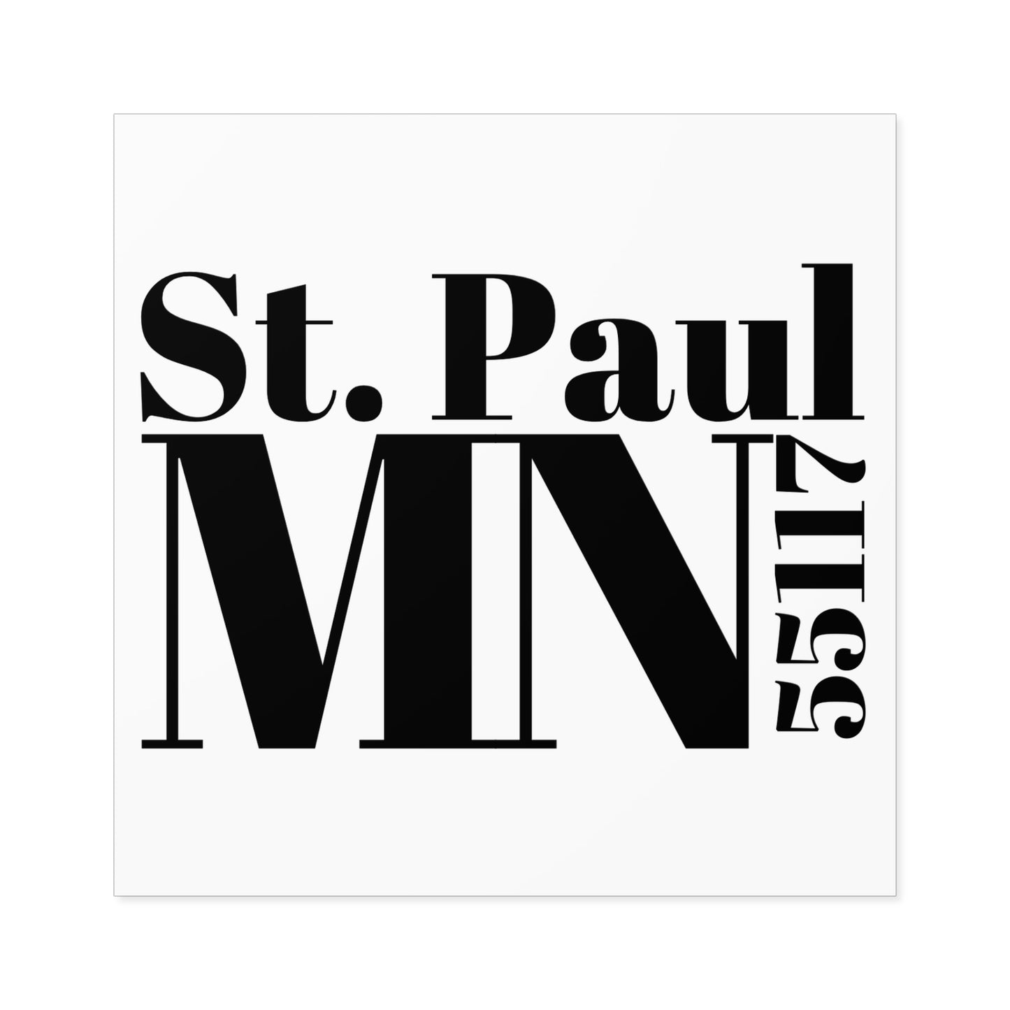 St. Paul, MN 55117 Sticker