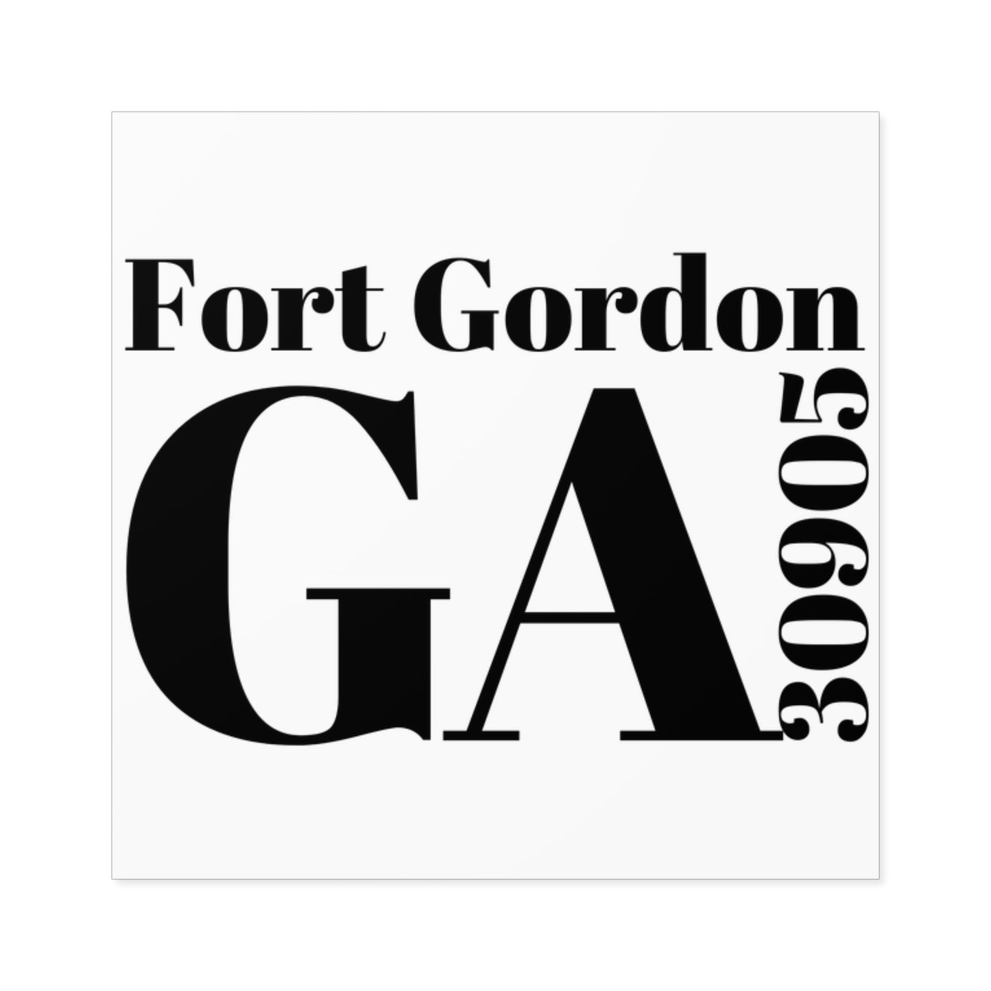 Fort Gordon, GA 30905 Sticker