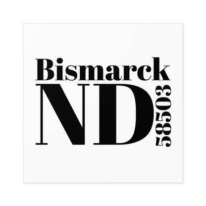 Bismarck, ND 58503 Sticker