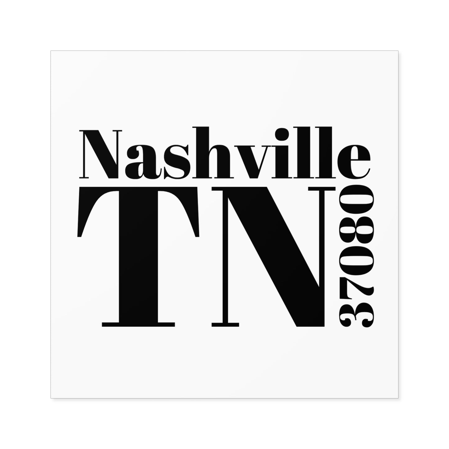 Nashville, TN 37080 Sticker