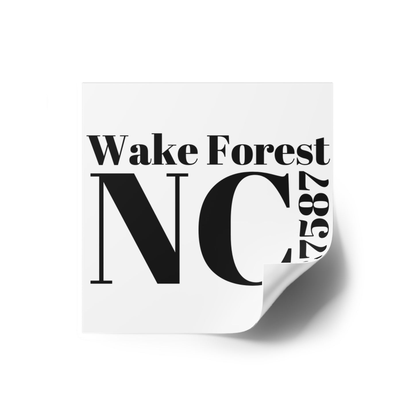 Wake Forest, NC 27587 Sticker