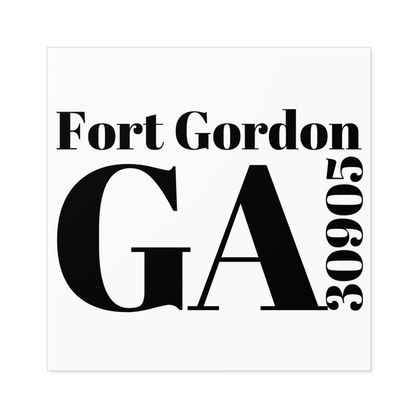 Fort Gordon, GA 30905 Sticker