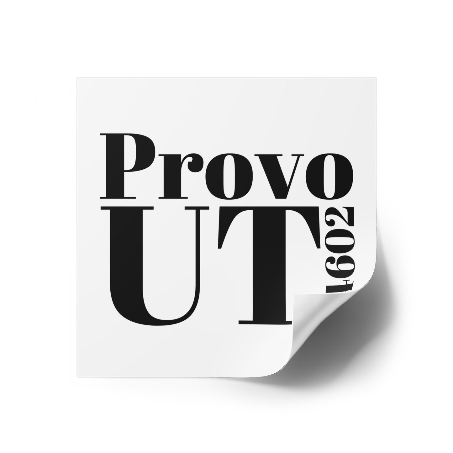 Provo, UT 84602 Sticker