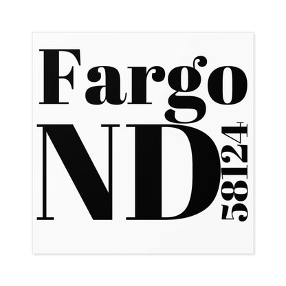 Fargo, ND 58124 Sticker