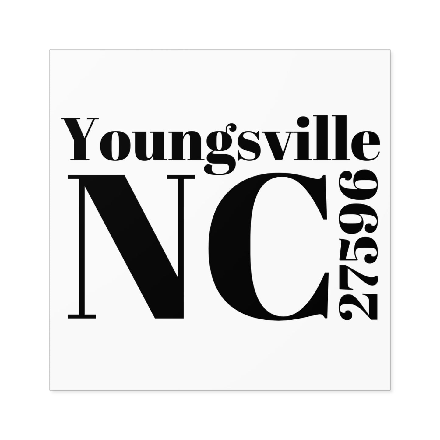 Youngsville, NC 27596 Sticker