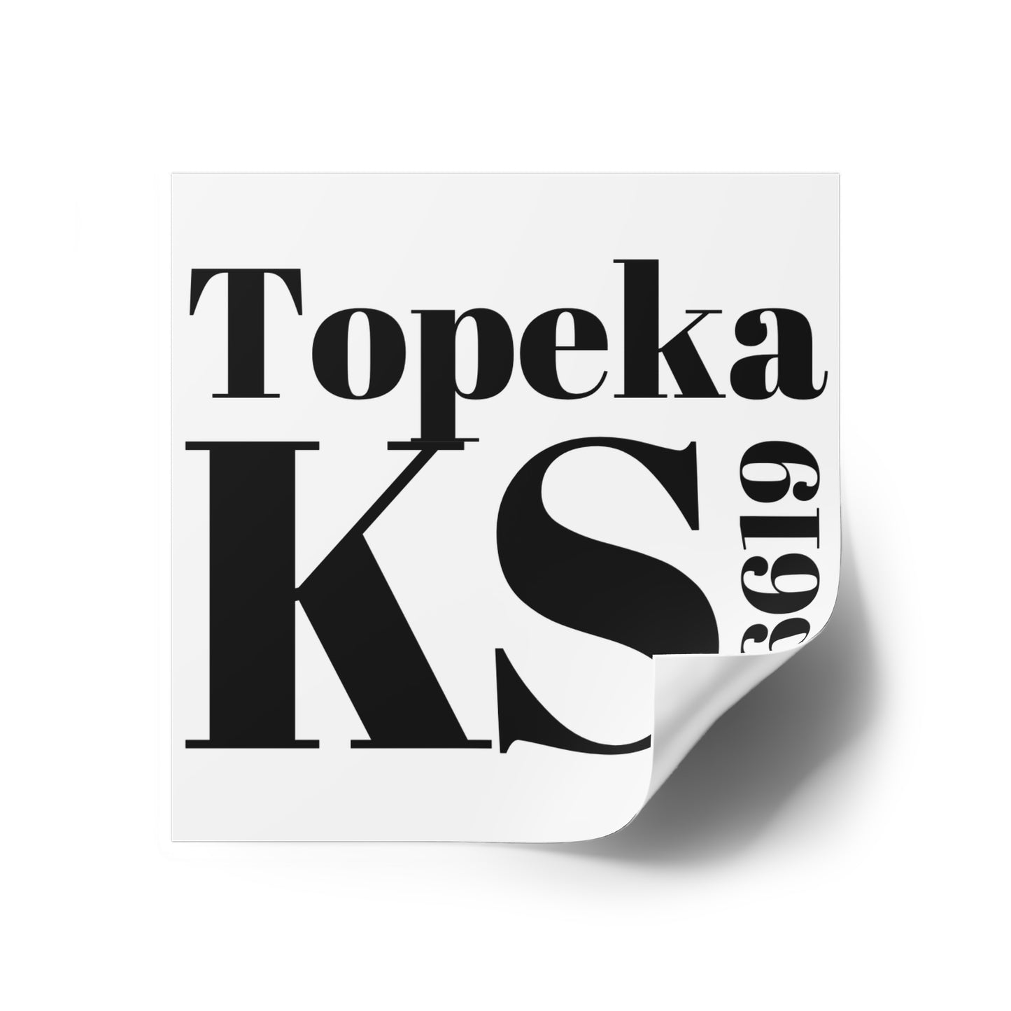 Topeka, KS 66619 Sticker