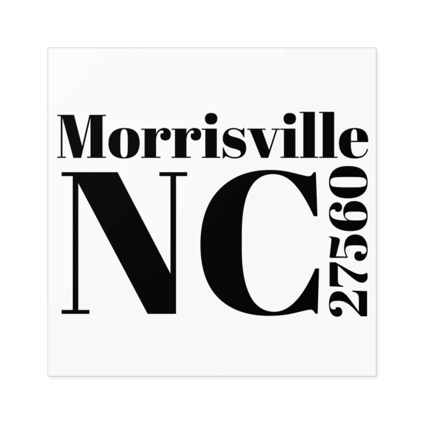 Morrisville, NC 27560 Sticker