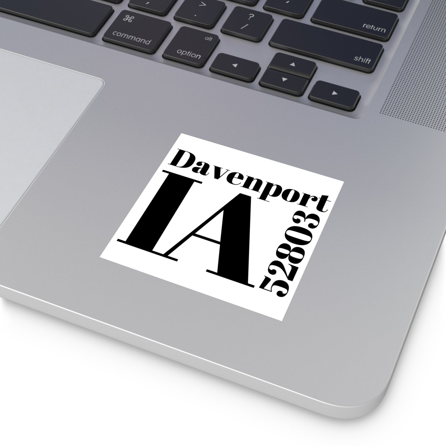 Davenport, IA 52803 Sticker