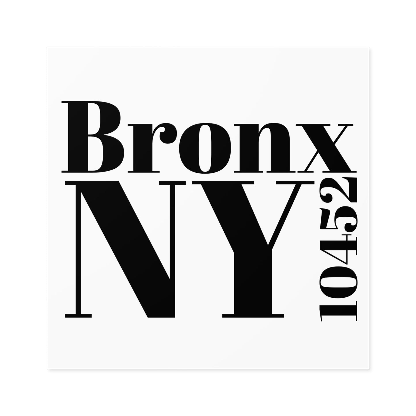 Bronx, NY 10452 Sticker