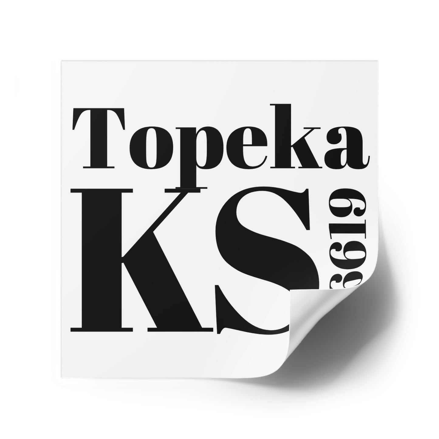 Topeka, KS 66619 Sticker