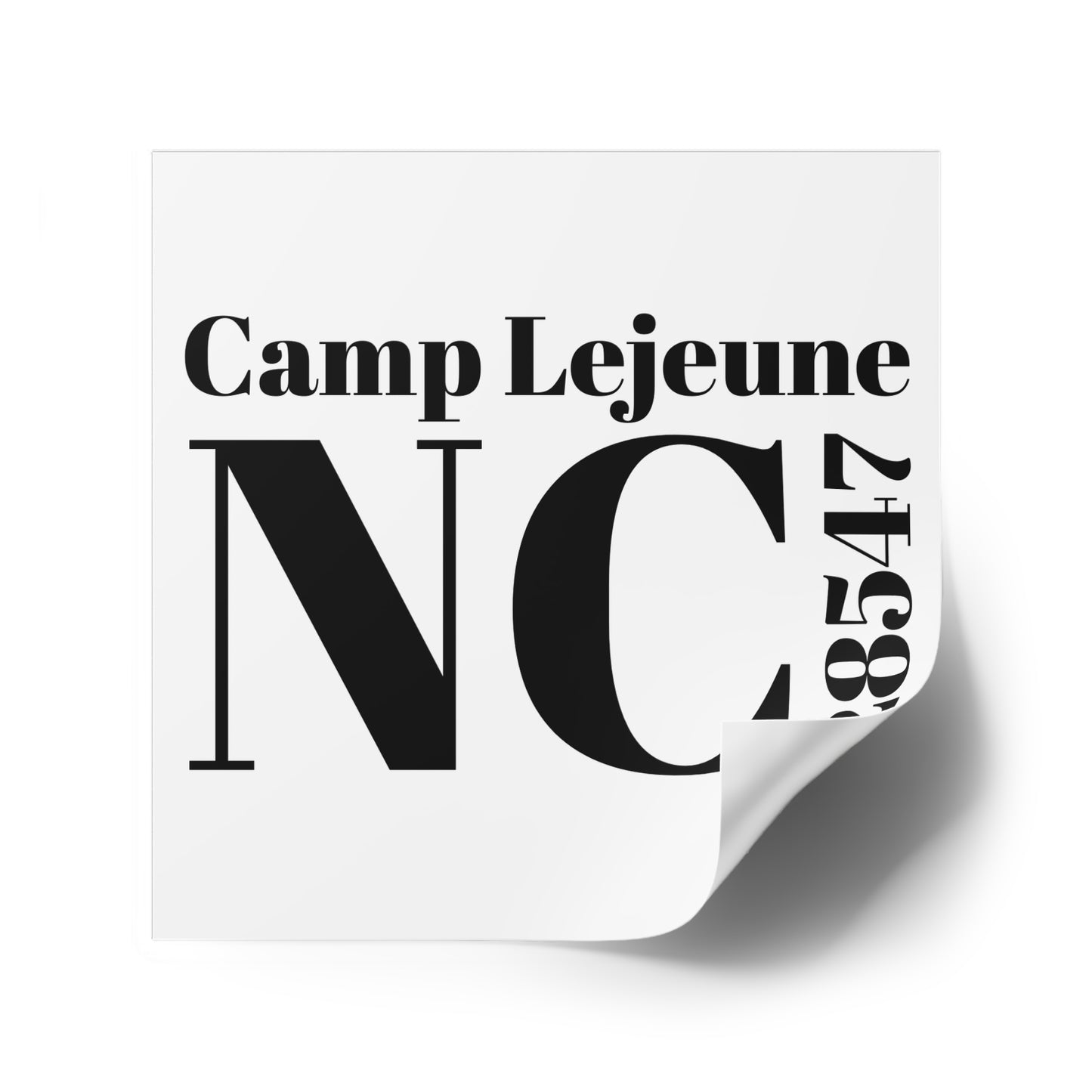 Camp Lejeune, NC 28547 Sticker