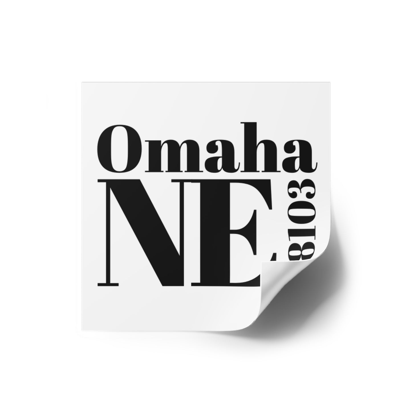 Omaha, NE 68103 Sticker