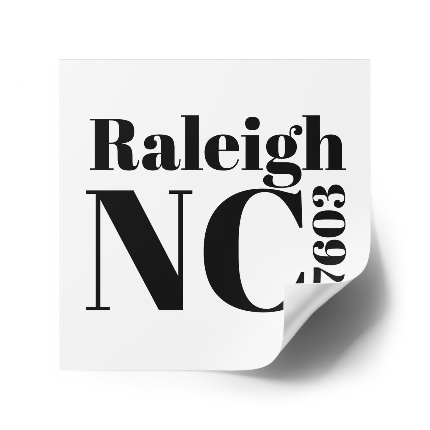 Raleigh, NC 27603 Sticker