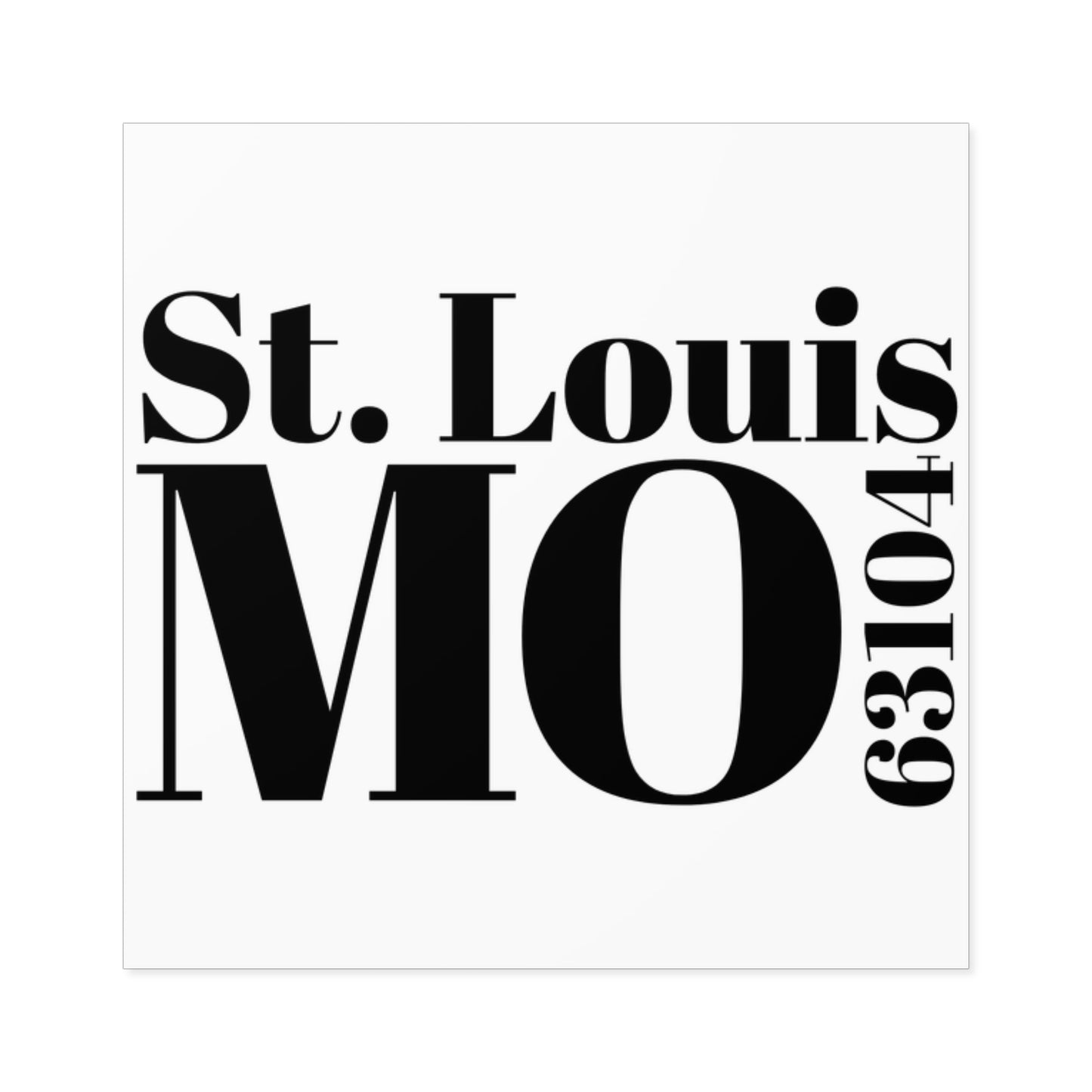 St. Louis, MO 63104 Sticker