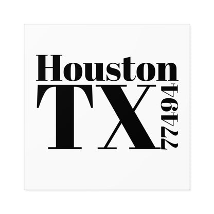 Houston, TX 77449 Sticker