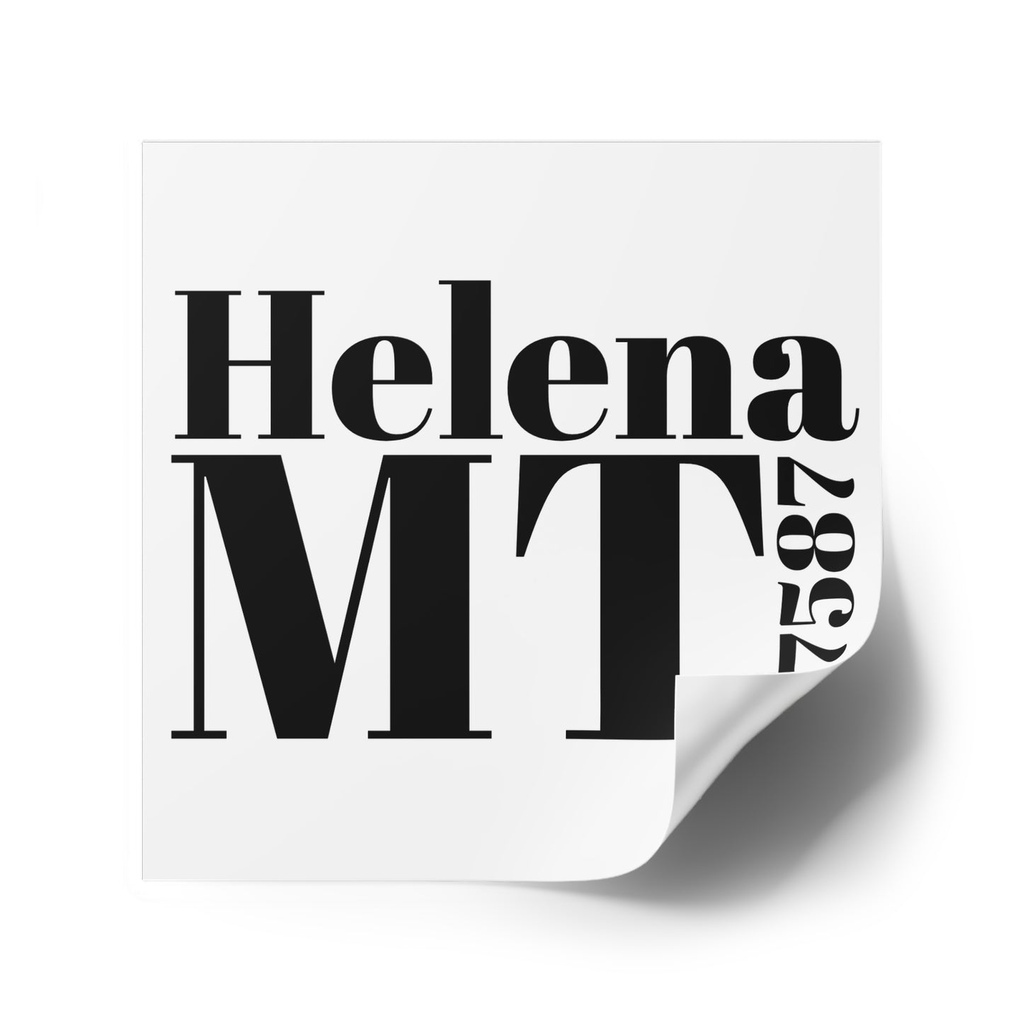 Helena, MT 27587 Sticker