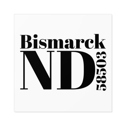 Bismarck, ND 58503 Sticker