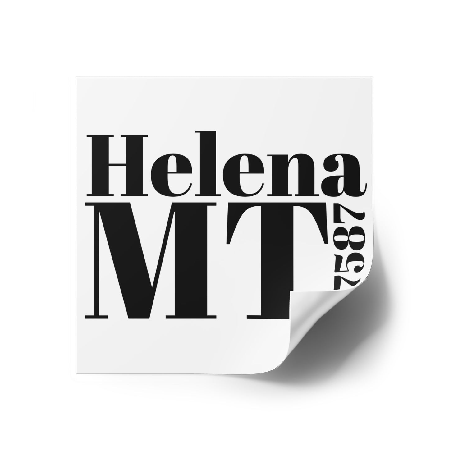 Helena, MT 27587 Sticker