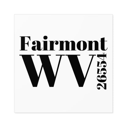 Fairmont, WV 26554 Sticker