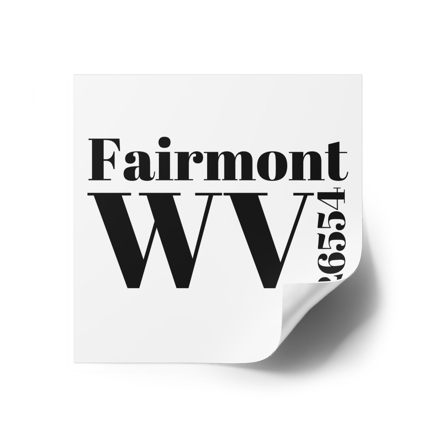 Fairmont, WV 26554 Sticker