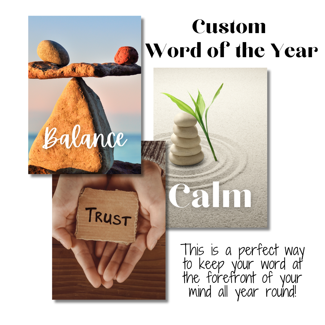 Custom Word of the Year Card